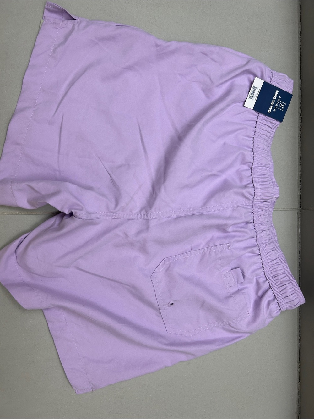 George Lilac Athletic Drawstring Shorts - Picture 3 of 5